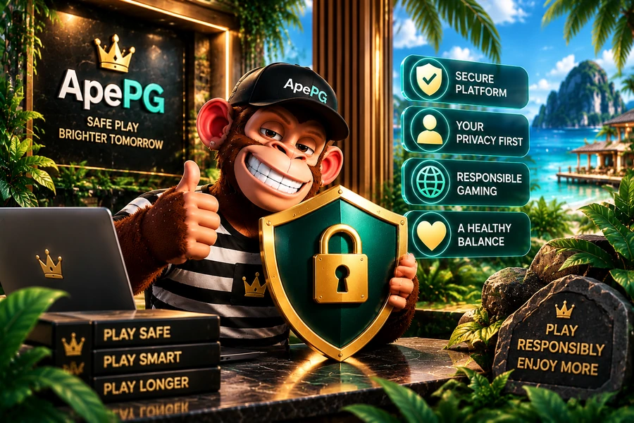 ApePG responsible use and account security visual
